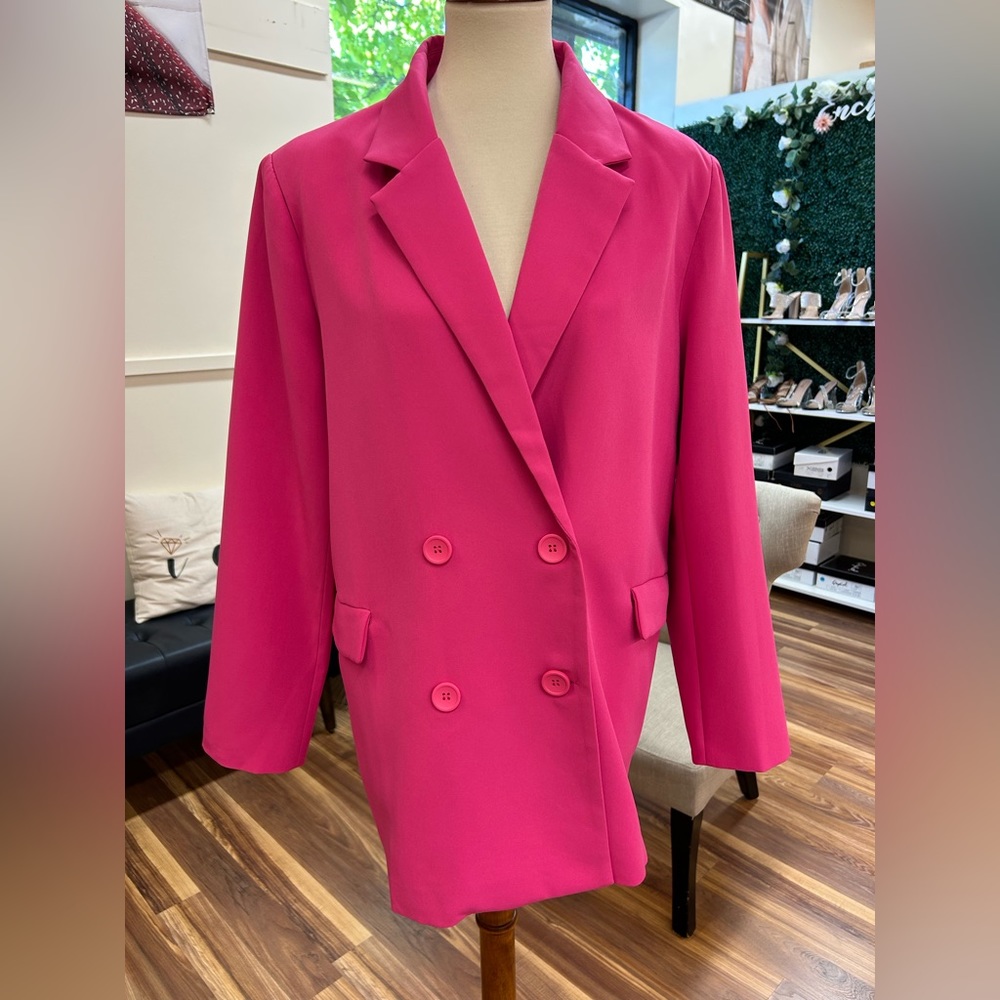 Hot pink blazer